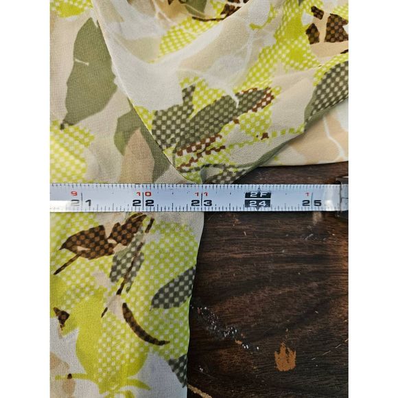 Lane Bryant Floral Boho Green Yellow Dress Size 18 - Picture 7 of 8